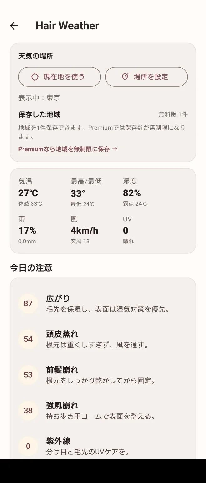 Hair Weather画面